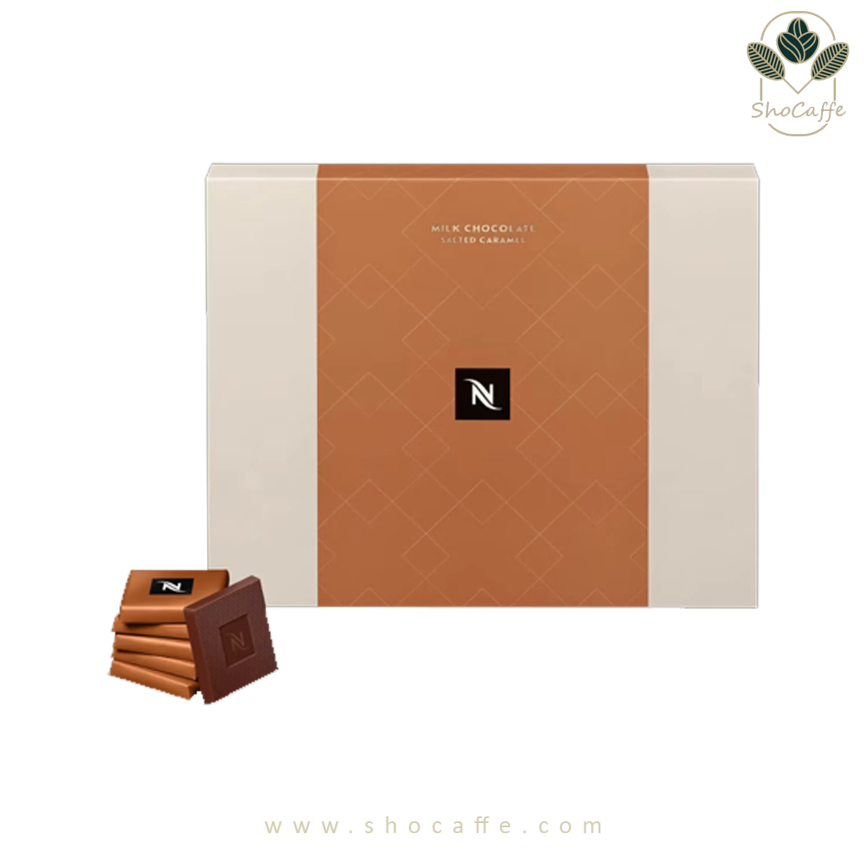 شکلات شیری نسپرسو مدل کارامل نمکی Nespresso Salted Caramel-با وزن 200گرم